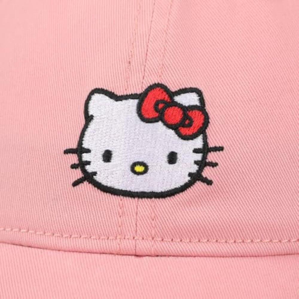 Hello Kitty Embroidered Unstructured Baseball Cap… - image 4